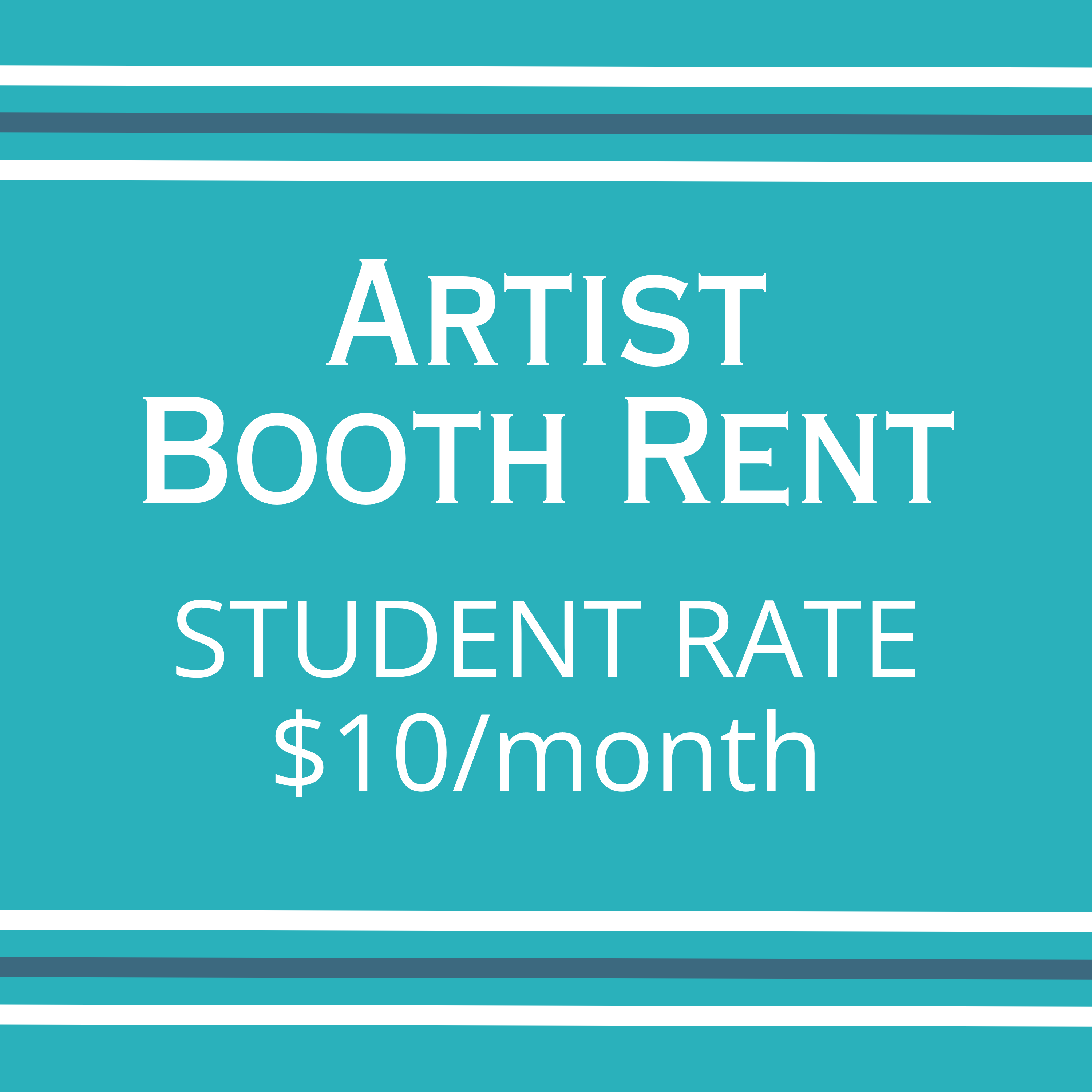 Booth Rental - Student Rate $10